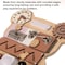 Shpilmaster Sensory Bear Shaped Learning Toddler Busy Board for Playroom, Preschool, and Doctors' Office, Pink QI004594.PK - alternate 4